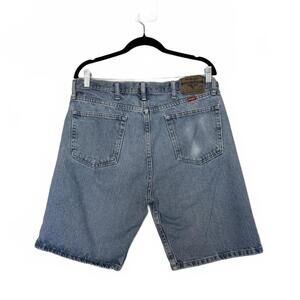 Wrangler Blue Denim Cargo Shorts - Classic Style